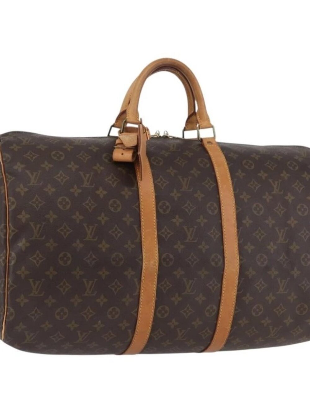 LOUIS VUITTON Monogram Keepall 55 Boston Bag